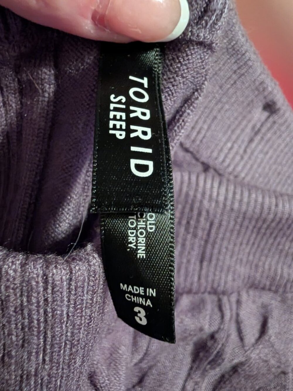 Torrid Knit Sleep Set Gray ~ 3/3X/22-24 - Picture 5 of 5